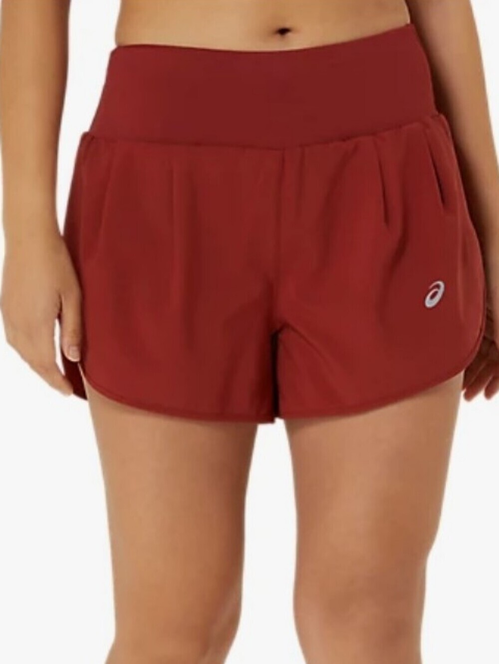 Asics Road 3.5" Running Short In Deep Red, Size Large